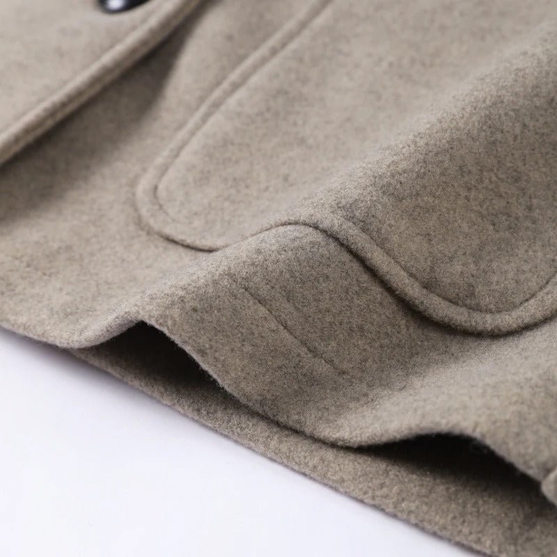 Elegant Wool Cropped Jacket