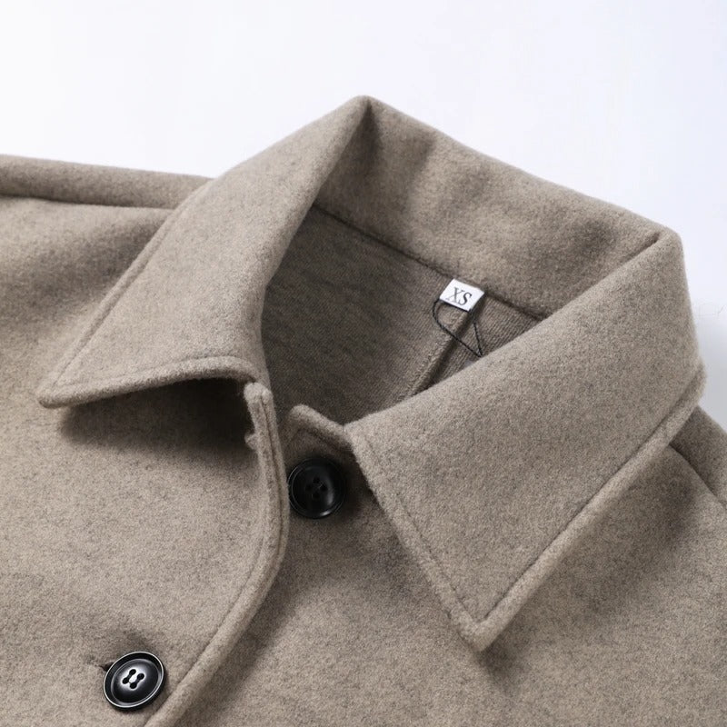 Elegant Wool Cropped Jacket