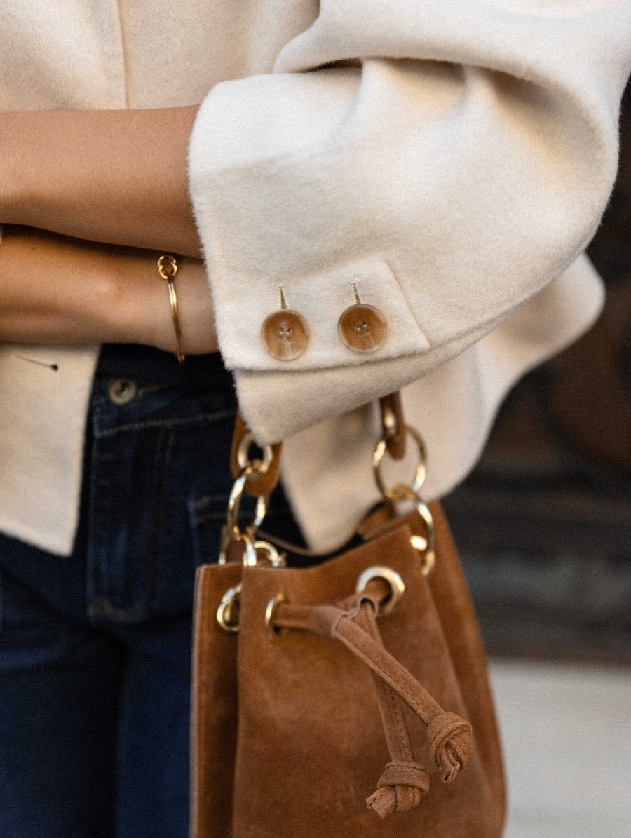 Elegant Wool Cropped Jacket